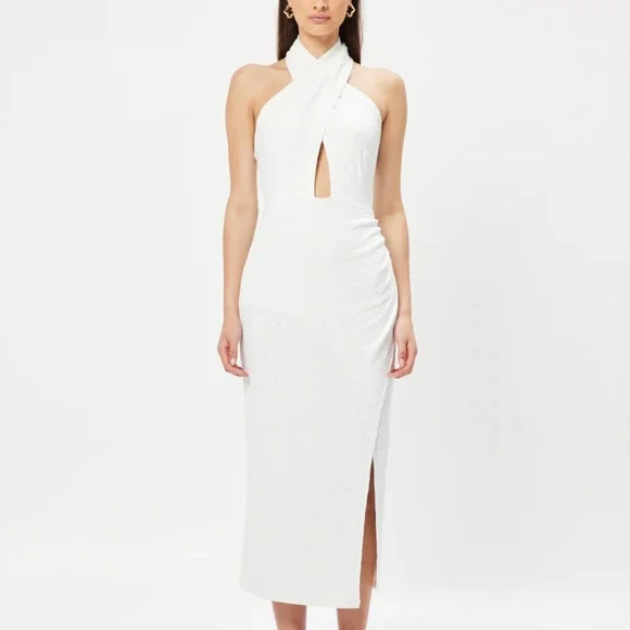 FINAL PRICE ❤️‍🔥 ELLIATT KALINAGO MIDI HALTER DRESS - Picture 2 of 6